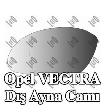 ABAKUS Sol yan ayna camı, Isıtmalı — 2000 Opel Vectra