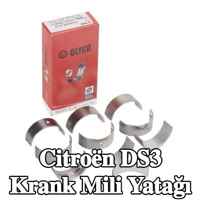 GLYCO Çelik tabanlı alüminyum alaşımlı krank mili yatağı — 2009 Citroën Ds3