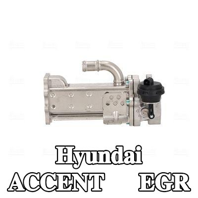 NISSENS مبرد EGR بدون حشوات/أختام, مع ممر جانبي للفراغ, بدون مستشعر — Hyundai Accent