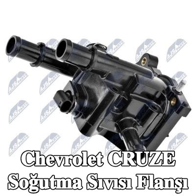 NTY Soğutma Sıvısı Flanşı Üst, contalı/sızdırmaz, sıcaklık sensörlü — 2009 Chevrolet Cruze