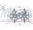 NISSENS Fan, radyatör 317mm, radyatör fan kapağı, direnç olmadan, kontrol ünitesi olmadan — 2012 Nissan X-trail (6)