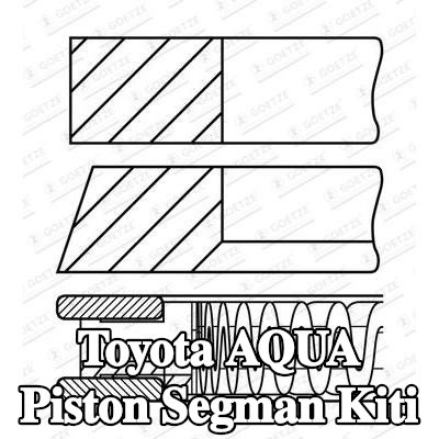 GOETZE ENGINE Piston Segman Kiti — Toyota Aqua