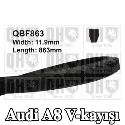 QUINTON HAZELL V-kayışı 863mm — Audi A8