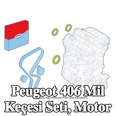 CORTECO Mil Conta Seti, motor kasnağı tarafı — 1997 Peugeot 406