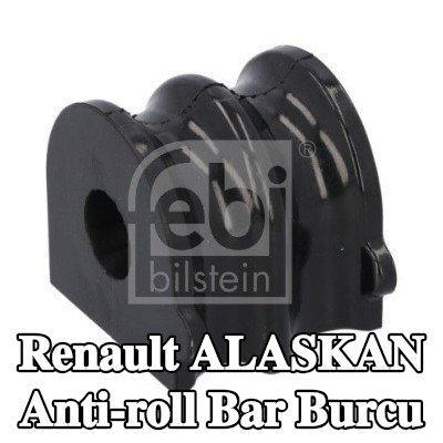 FEBI BILSTEIN Arka aks sol stabilizatör çubuğu burcu, Arka Aks Sağ, 19mm, Kauçuk — Renault Alaskan
