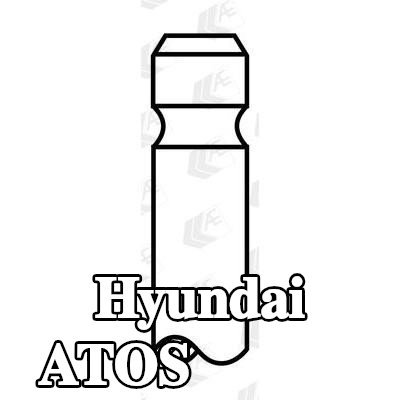 AE صمام العادم طرف ساق الصمام المقوى — Hyundai Atos