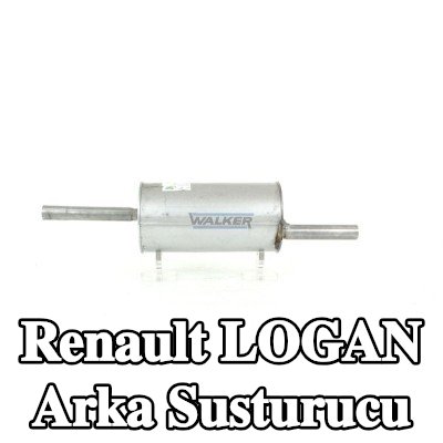 WALKER Arka susturucu 930mm, montaj parçaları olmadan — 2004 Renault Logan
