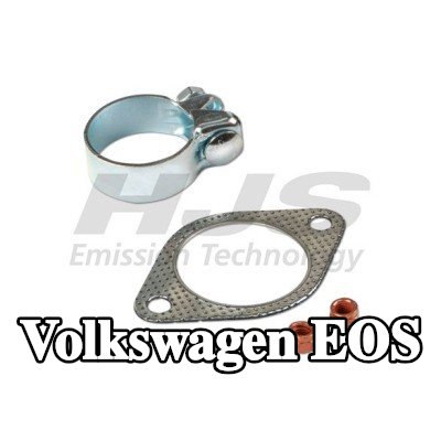 HJS مجموعة التثبيت, كاتم الصوت مع مشبك — Volkswagen Eos