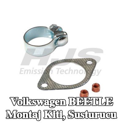 HJS Montaj Kiti, kelepçeli susturucu — 2012 Volkswagen Beetle