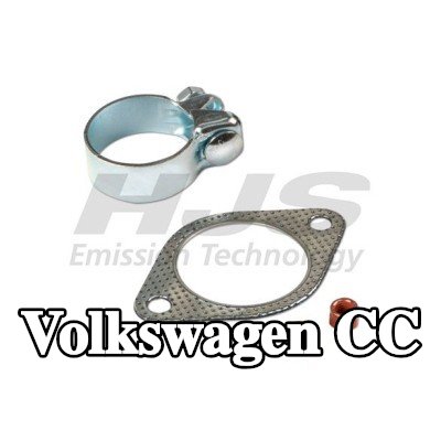 HJS مجموعة التثبيت, كاتم الصوت مع مشبك — Volkswagen Cc