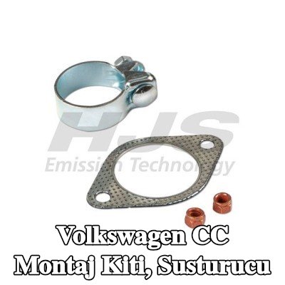 HJS Montaj Kiti, kelepçeli susturucu — Volkswagen Cc