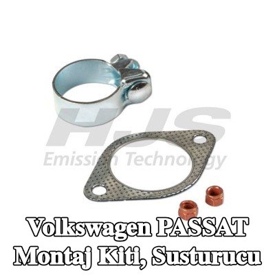 HJS Montaj Kiti, kelepçeli susturucu — 2012 Volkswagen Passat