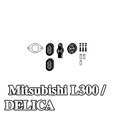HJS طقم تركيب العادم — Mitsubishi L300 / Delica