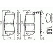 BOSCH Fren balatası seti 15, 5mm, gıcırtı önleyici plaka ile, montaj kılavuzu ile — Kia Sedona (3)