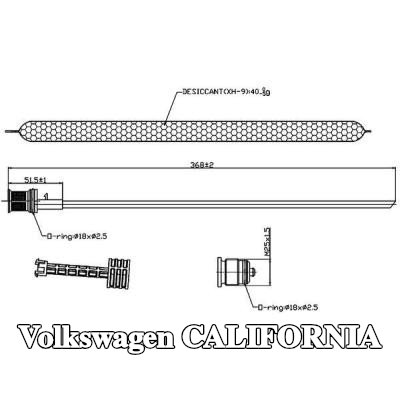 MAHLE مجفف مستقبل الهواء المكيف — 2012 Volkswagen California