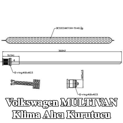 MAHLE Klima alıcı kurutucu — 2012 Volkswagen Multivan