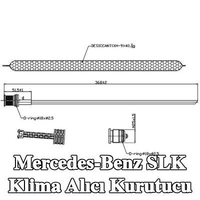 MAHLE Klima alıcı kurutucu — Mercedes-Benz Slk