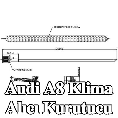 MAHLE Klima alıcı kurutucu — Audi A8