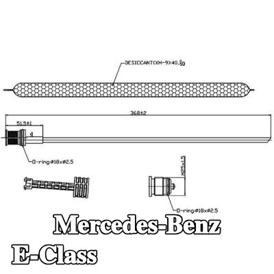 MAHLE مجفف مستقبل الهواء المكيف — 2012 Mercedes-Benz E-Class