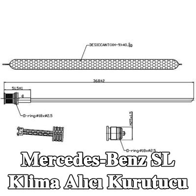 MAHLE Klima alıcı kurutucu — Mercedes-Benz Sl