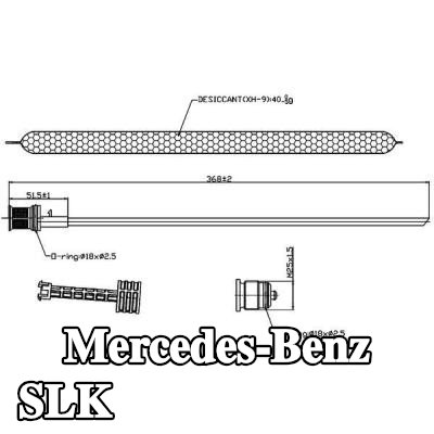 MAHLE مجفف مستقبل الهواء المكيف — Mercedes-Benz Slk