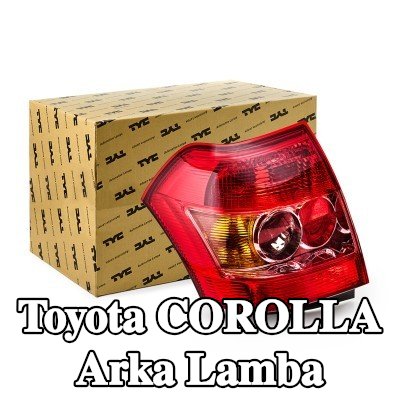 TYC Arka lamba Sağ, ampul yuvası olmadan — 2002 Toyota Corolla