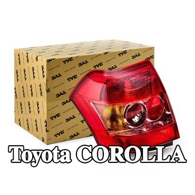 TYC المصباح الخلفي الأيمن, بدون حامل لمبة — 2002 Toyota Corolla