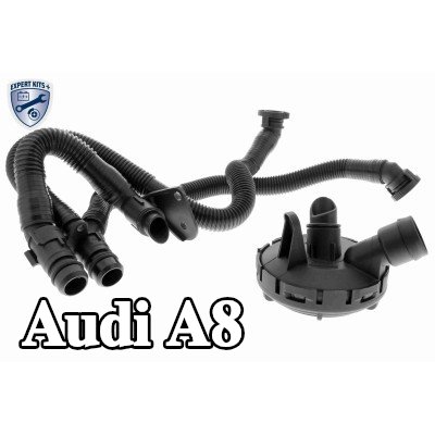 VAICO مجموعة إصلاح, فتحة تهوية علبة المرافق في رأس الأسطوانة, EXPERT KITS + — Audi A8