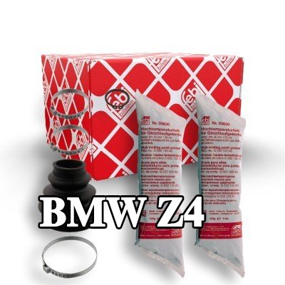 FEBI BILSTEIN طقم غطاء مفصل CV, عمود الدفع بجانب العجلة, مطاط — BMW Z4