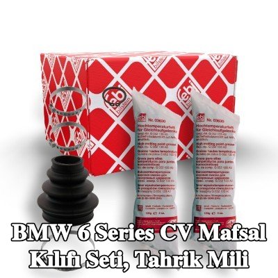 FEBI BILSTEIN CV kılıf kiti, tekerlek tarafı tahrik mili, Kauçuk — 2003 BMW 6 Series