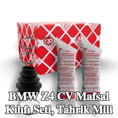 FEBI BILSTEIN CV kılıf kiti, tekerlek tarafı tahrik mili, Kauçuk — BMW Z4