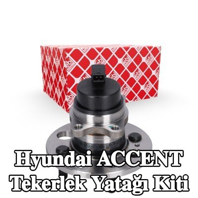 FEBI BILSTEIN Tekerlek yatağı kiti Arka Aks Sol, Arka Aks Sağ, Tekerlek göbeğine entegre tekerlek yatağı, entegre ABS sensörü ile, entegre manyetik sensör halkalı — Hyundai Accent