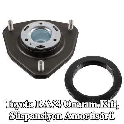 FEBI BILSTEIN Onarım kiti, süspansiyon dikmesi Ön Aks Sol, Ön Aks Sağ, bilyalı rulman ile — Toyota Rav4