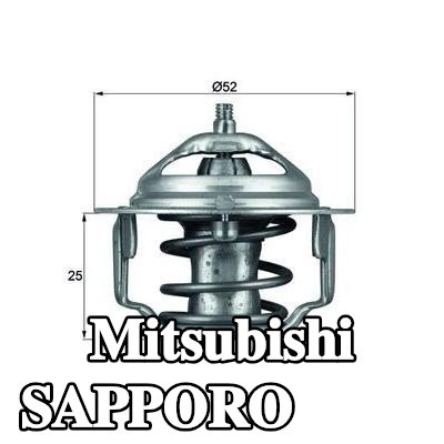 MAHLE ثرموستات 82°C, 52mm, بدون حشية/مانع تسرب — Mitsubishi Sapporo