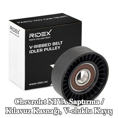 RIDEX Saptırma / kılavuz kasnağı, V-ribbed belt Outer Diameter: 70mm — Chevrolet Niva