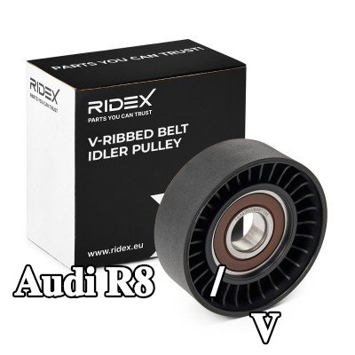 RIDEX بكرة الانحراف/التوجيه, V-ribbed belt Outer Diameter: 70mm — Audi R8