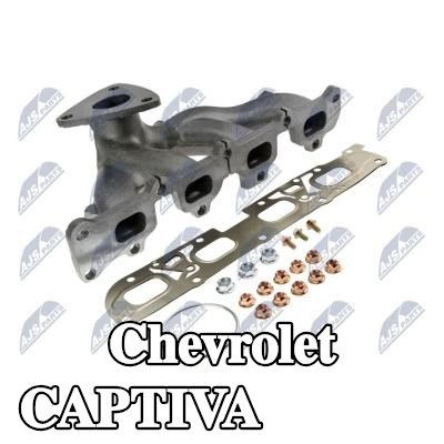 NTY مشعب العادم مع حشية/مانع تسرب, مع مسامير/براغي — 2011 Chevrolet Captiva