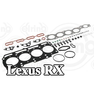 ELRING مجموعة حشيات, رأس الأسطوانة مع حشوة رأس الأسطوانة, بدون أختام ساق الصمام — Lexus Rx