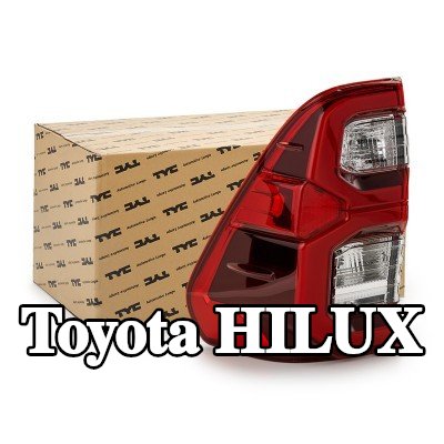 TYC المصباح الخلفي الأيسر, مع حامل لمبة, بدون LED — Toyota Hilux