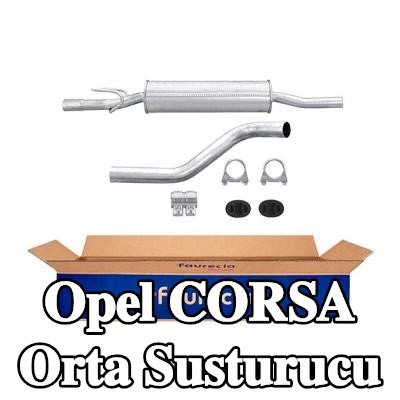 HELLA Montaj parçaları ile birlikte orta susturucu — 2000 Opel Corsa