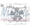 NISSENS Fan, radyatör 330mm, radyatör fan kapağı, direnç olmadan, kontrol ünitesi olmadan — Toyota Echo (6)