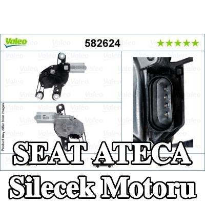 VALEO Silecek motoru Arka, 12V — SEAT Ateca