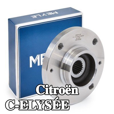 MEYLE محور العجلة - جودة أصلية, المحور الأمامي, بدون محمل عجلة, بدون مواد تثبيت/تركيب — Citroën C-elysée