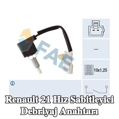 FAE Hız sabitleyici debriyaj anahtarı — Renault 21