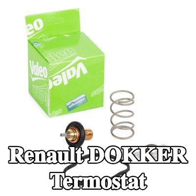 VALEO Termostat 83°C, conta/sızdırmazlık elemanları ile — Renault Dokker