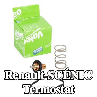 VALEO Termostat 83°C, conta/sızdırmazlık elemanları ile — Renault Scénic