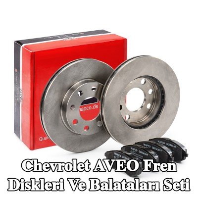 MAPCO Fren diskleri ve balataları seti Ön Aks, Havalandırmalı — 2012 Chevrolet Aveo