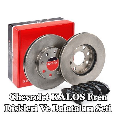 MAPCO Fren diskleri ve balataları seti Ön Aks, Havalandırmalı — Chevrolet Kalos