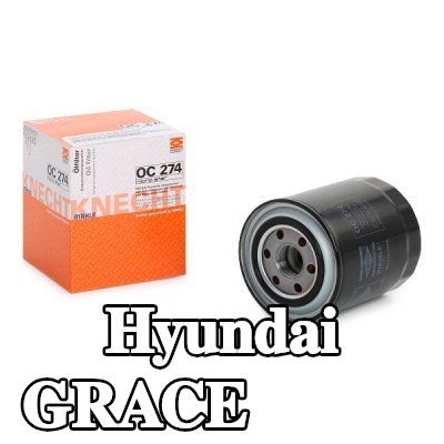 MAHLE فلتر الزيت مع صمام واحد مانع للرجوع — Hyundai Grace