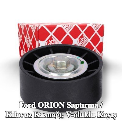 FEBI BILSTEIN Saptırma / kılavuz kasnağı, V-ribbed belt Outer Diameter: 70mm, vida ile — Ford Orion